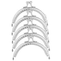 Bolsa de metal Clasp Lock Femcery Retro Arch, bolsa de moedas x10 prateada