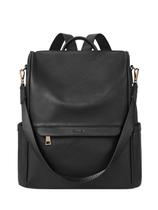Bolsa de mochila CLUCI de couro preto anti-roubo para mulheres Bolsa de mochila CLUCI de couro preto anti-roubo para mulheres