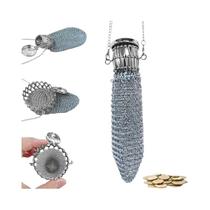 Bolsa De Moeda Antiga Feita À Mão Em Estilo Retro Inglês Dos Anos 1920, Presente Colecionável De Aço