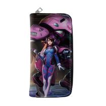 Bolsa de moedas dobrável em couro anime Wallet Overwatch unissex Bolsa de moedas dobrável em couro anime Wallet Overwatch unissex