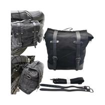 Bolsa De Motocicleta Impermeável E Destacável Em Couro, Equipamento De Transporte Para Motociclistas