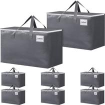 Bolsa de movimento BlissTotes grande com zíperes e alças, pacote com 8 unidades de 125 litros Bolsa de movimento BlissTotes grande com zíperes e alças, pacote com 8 unidades de 125 litros