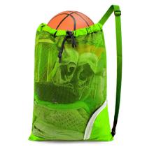 Bolsa de natação BeeGreen Drawstring Sports Mesh Mochila verde