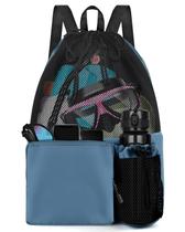 Bolsa de natação BROTOU 47x40 cm de malha com cordão e bolso molhado Bolsa de natação BROTOU 47x40 cm de malha com cordão e bolso molhado