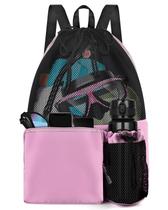 Bolsa de natação BROTOU com mochila de malha de bolso úmida 47x40 cm