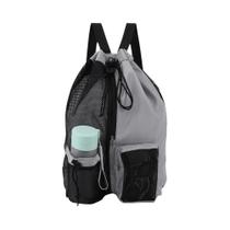 Bolsa De Natação Em Tela Com Bolso Impermeável E Cordão Para Praia, Esportes, Escola E Armazenamento