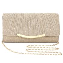 Bolsa de noite, bolsas clutch UBAYMAX para mulheres, champanhe, cetim