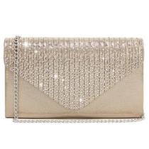 Bolsa de noite Clutch Purse Dasein Frosted Satin para mulheres