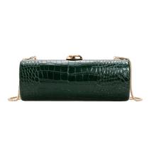 Bolsa de noite Clutch WIGUYUN com estampa de crocodilo verde