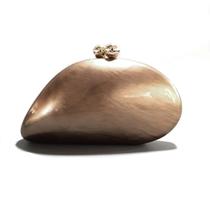 Bolsa de noite CUXVA, acrílico em forma de concha, bolsa de mármore para mulheres