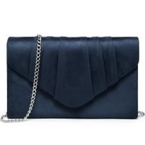 Bolsa de noite Dasein Pleated Envelope Clutch Handbag Velvet