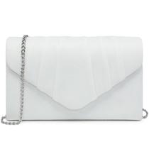 Bolsa de noite Dasein Pleated Envelope Clutch Handbag Velvet