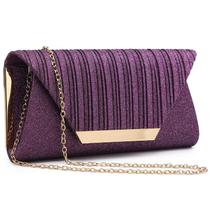 Bolsa de noite Dasein Wedding Purse Party Clutch Glitter para mulheres