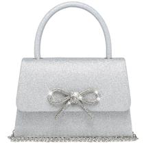 Bolsa de noite Dasein Women Party Clutches, bolsas de casamento prateadas Bolsa de noite Dasein Women Party Clutches, bolsas de casamento prateadas