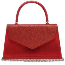 Bolsa de noite Dasein Women Party Clutches Wedding Red Glitter