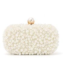 Bolsa de noite Emprier Pearl Beaded Clutch para mulheres Bolsa de noite Emprier Pearl Beaded Clutch para mulheres