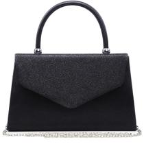 Bolsa de noite feminina Dasein, bolsa de festa formal para casamento, preta