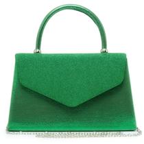 Bolsa de noite feminina Dasein, bolsa de festa, verde para casamento
