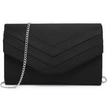 Bolsa de noite feminina Dasein Formal Party Clutch Wedding Black