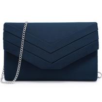 Bolsa de noite feminina Dasein Formal Party Clutch Wedding Navy