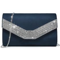 Bolsa de noite feminina Dasein Formal Party Clutch Wedding Navy