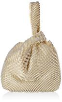 Bolsa de noite Jessica McClintock Logan Mesh Light Gold
