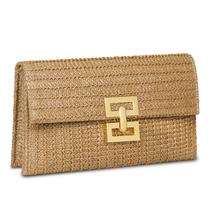Bolsa de noite Straw Clutch para mulheres Liadreem Designer