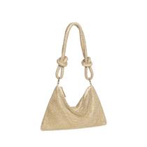Bolsa de noite YUWITA Bolsa de strass para mulheres (dourada)