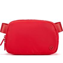 Bolsa de nylon Fanny Pack Pander Everywhere para mulheres (vermelha)