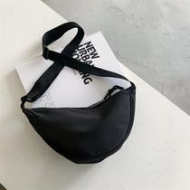 Bolsa de nylon messenger para mulheres, bolinho de luz da moda