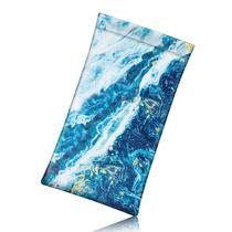 Bolsa de óculos Fintie Sandy Wave de material vegano com tecido