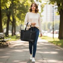 Bolsa de Ombro Ajustável Luna Kiss Grande Textura Feminina