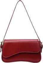 Bolsa de ombro Amszke Y2K Trendy Purse Vegan Leather Red Bolsa de ombro Amszke Y2K Trendy Purse Vegan Leather Red