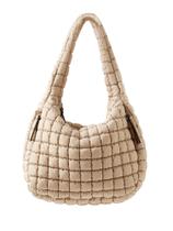 Bolsa de ombro ASWACA Puffer acolchoada para mulheres Nylon 2025
