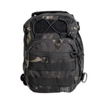 Bolsa de Ombro BrForce Patrulha - Camuflado Multicam Black