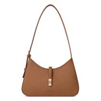 Bolsa de ombro CLUCI para mulheres de material vegano marrom
