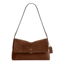 Bolsa de Ombro Coach Chelsea em Couro Suede 30 cm Bolsa de Ombro Coach Chelsea em Couro Suede 30 cm