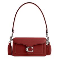 Bolsa de ombro Coach Tabby 20 lh/couro de seixo polido rubi