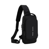 Bolsa de Ombro Crossbody Masculina Anti-Roubo com USB - Ideal para Viagem