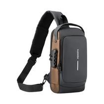 Bolsa de Ombro Crossbody Masculina Anti-Roubo com USB - Ideal para Viagem