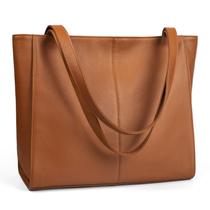 Bolsa de ombro de couro befen para mulheres Cognac Brown