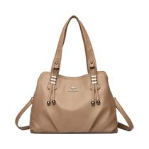 Bolsa De Ombro De Couro Luxuosa Para Mulheres, Designer, 3 Camadas, Bolsa Transversal, Moda 2024