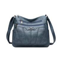 Bolsa De Ombro De Couro Macio De Grande Capacidade Para Mulheres, Designer, Bolsa De Mão Feminina