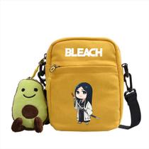 Bolsa de ombro de lona de anime Bleach Bleach para mulheres Bolsa de ombro de lona de anime Bleach Bleach para mulheres