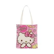 Bolsa De Ombro De Lona Leve Kawaii Hello Kitty Para Meninas Bolsa De Personagem De Desenho Animado Bolsa De Ombro De Lona Leve Kawaii Hello Kitty Para Meninas Bolsa De Personagem De Desenho Animado