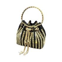 Bolsa De Ombro De Luxo Feminina Com Cristais E Strass, Clutch Designer Para Banquete Noturno