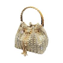 Bolsa De Ombro De Luxo Para Mulheres Com Cristais E Strass, Clutch Designer Para Banquetes E Eventos