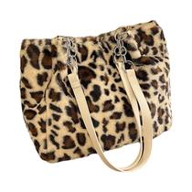 Bolsa De Ombro De Pelúcia Com Estampa De Leopardo Para Mulheres, Grande Capacidade, Bolsa De Luxo Bolsa De Ombro De Pelúcia Com Estampa De Leopardo Para Mulheres, Grande Capacidade, Bolsa De Luxo