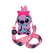 Bolsa De Ombro De Silicone Lilo & Stitch Para Meninas, Figura De Anime Cartoon, Bolsa De Moeda