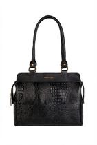 Bolsa de ombro em couro croco Silvia - Bolsa de ombro em couro croco Silvia -